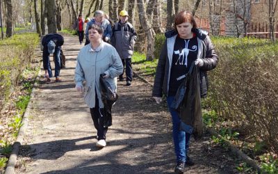 Wiosenne sprzątanie Kętrzyna w związku z obchodami Dnia Ziemi